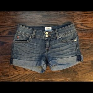 Hudson Ruby Mid Thigh Cuffed Denim Shorts